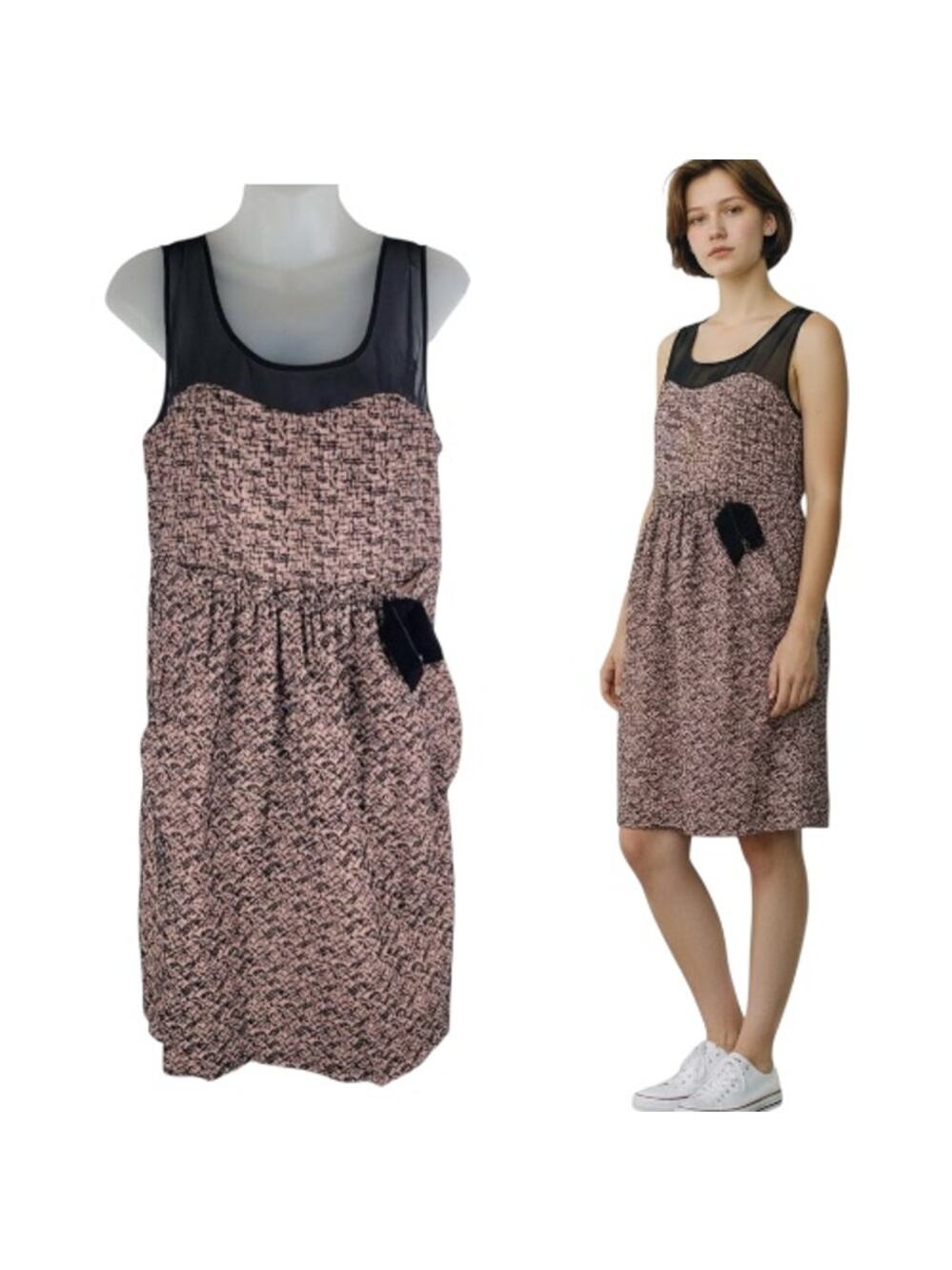 Anthropologie Moulinette Soeurs albertine dress removable bow size 8